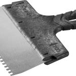 Шпатель 4х4мм, 200мм зубчатый нержавеющий ФАСАДНЫЙ ЗУБР "Мастер" 10078-20-04