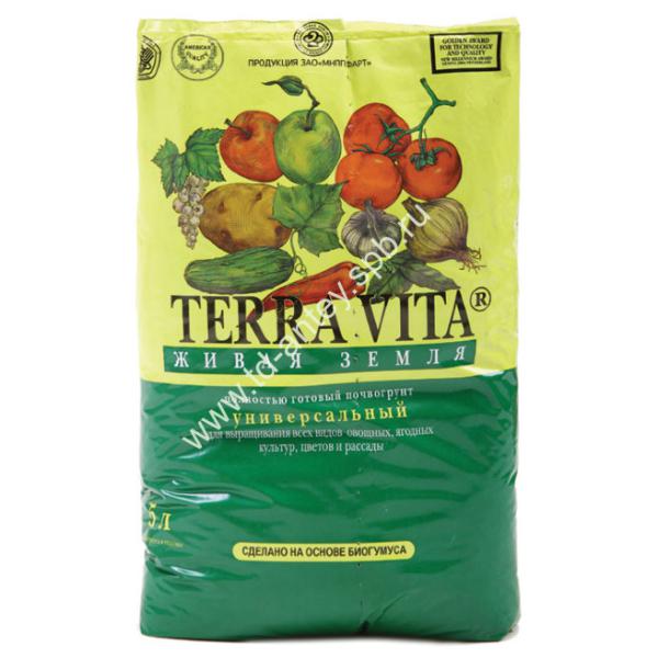 Грунт Живая земля универсальный Terra Vita 5л ФАРТ