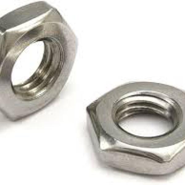 Гайка М 3 низкая шестигранная с фаской  DIN 439 (ГОСТ 5916-70;ISO 4035) Zn.